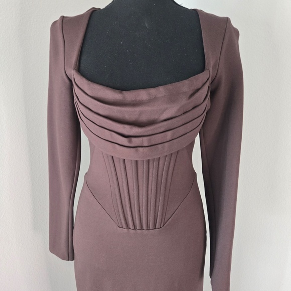 Brown Night Out Dress - Picture 2 of 5